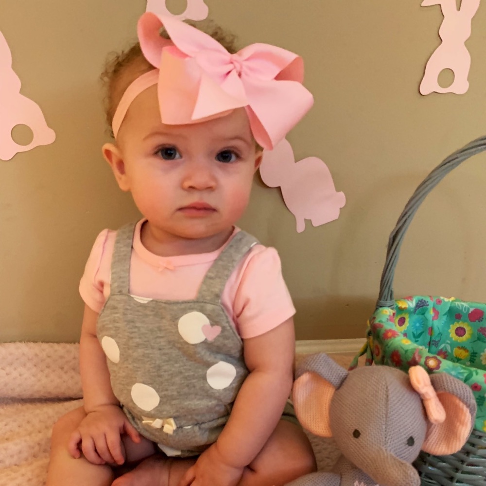 Adorable baby girl romper with pink shirt - Picture 4 of 4
